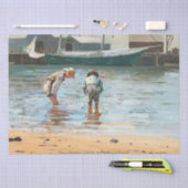 Boys Wading (1873) door Winslow Homer Tissuepapier (Craft)