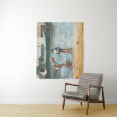 Boys Wading (1873) door Winslow Homer Wandkleed (In situ)