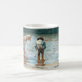 Boys Wading (1873) van Winslow Homer Koffiemok (Center)