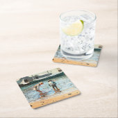 Boys Wading, beroemd kunstwerk van Winslow Homer Kartonnen Onderzetters (Insitu)