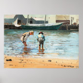 Boys Wading, beroemd kunstwerk van Winslow Homer Poster (Voorkant)