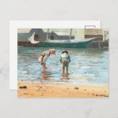 Boys Wading | Winslow Homer Briefkaart (Voorkant / Achterkant)