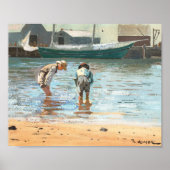 Boys Wading | Winslow Homer Poster (Voorkant)