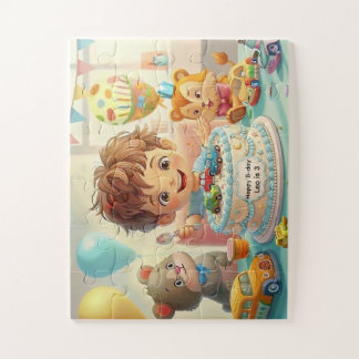 Boy's Whimsical Birthday Party & Cars Legpuzzel