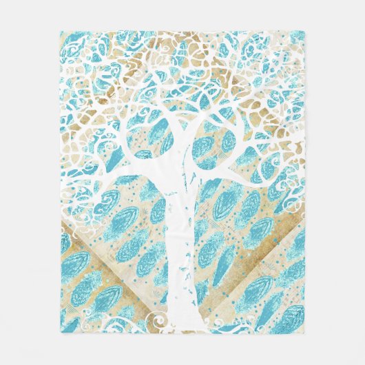 Boys Wild en Free Abstract Feather Pattern Fleece Deken (Voorkant)