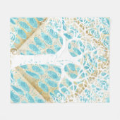 Boys Wild en Free Abstract Feather Pattern Fleece Deken (Voorkant (Horizontaal))