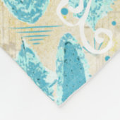 Boys Wild en Free Abstract Feather Pattern Fleece Deken (Hoek)