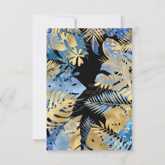 Boys Wild One 1e verjaardag Blue Black Safari Kaart (Achterkant)