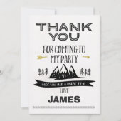 Boys Wild One Hartelijk dank Bedankkaart (Voorkant)