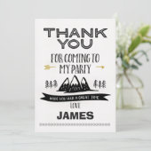 Boys Wild One Hartelijk dank Bedankkaart (Staand voorkant)