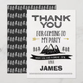 Boys Wild One Hartelijk dank Bedankkaart (Voorkant / Achterkant)