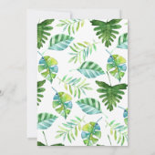 Boys Wild One Safari Animals Baby shower Kaart (Achterkant)