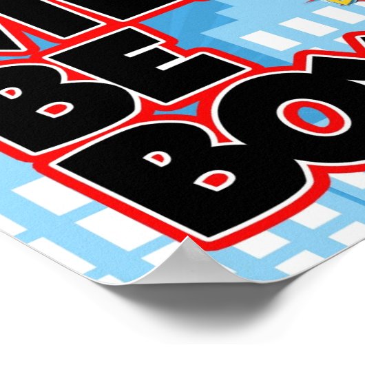 Boys Will be Boys Sign Poster (Hoek)