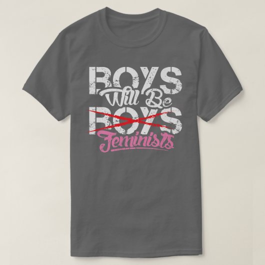 Boys Will Be Feminists Design503  T-shirt (Design voorkant)