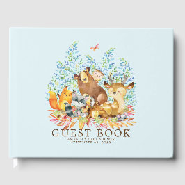 Boys Woodland Baby shower Gastenboek
