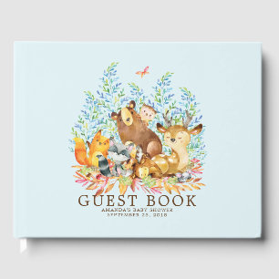 Boys Woodland Baby shower Gastenboek