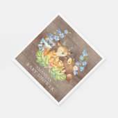 Boys Woodland Baby shower papieren servetten (Hoek)