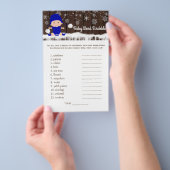 Boys Word Scramble Nursery Rhyme Baby shower Games Flyer (Hand)