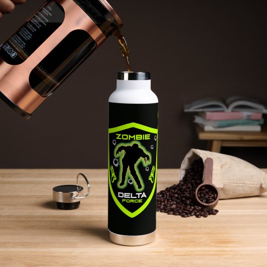 Boys Zombie Waterfles (Koffie (Gedraaid)  )