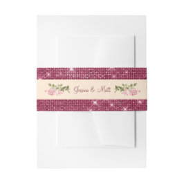 Boysenberry Belly Band Uitnodigingen Wikkel