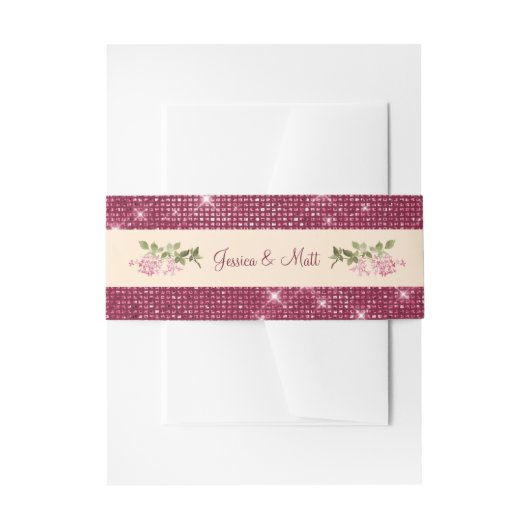 Boysenberry Belly Band Uitnodigingen Wikkel (Voorkant Voorbeeld)