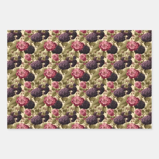 Boysenberry Inpakpapier Vel (Voorkant 3)