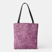 Boysenberry roze glitter tote bag (Achterkant)