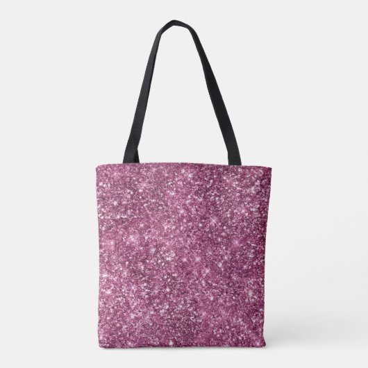 Boysenberry roze glitter tote bag (Achterkant)