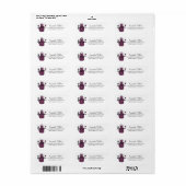 Boysenberry Schort keuken retour adres label (Full Sheet)