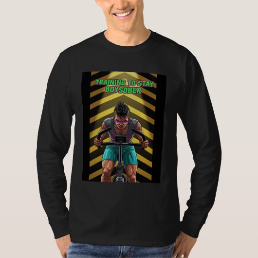 BoySober Retro Fitness Design Boy Sober Aerobic Sp T-shirt (Voorkant)