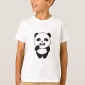 Boys's schattige panda t-shirt (Voorkant)