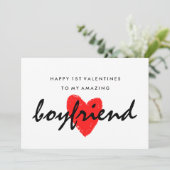 Boyvriend 1e Valentijnse kaart (Staand voorkant)