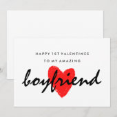 Boyvriend 1e Valentijnse kaart (Voorkant / Achterkant)