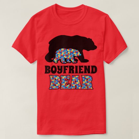 Boyvriend Beer Autisme Awareness T-shirt (Design voorkant)