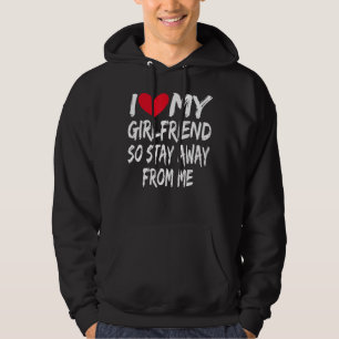 Boyvriend Bf ik hou van mijn Vriendin, dus blijf w Hoodie