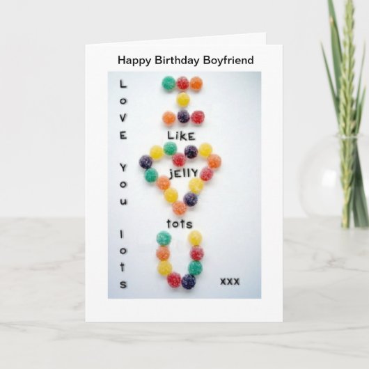 Boyvriend Birthday Card Love you Loyly Tots Kaart (Voorkant)