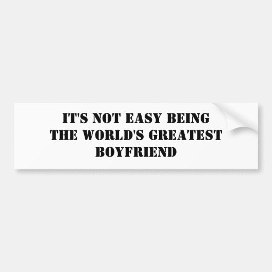 Boyvriend Bumpersticker (Voorkant)