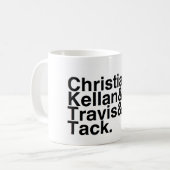 Boyvriend, Christelijk, Kellan, Travis, Tack Koffiemok (Voorkant links)
