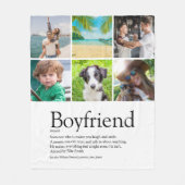 Boyvriend Definition 6 Photo Collage Fun Fleece Deken (Voorkant)