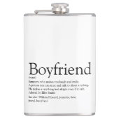 Boyvriend Definition Gezegde Black en White Heupfles (Voorkant)