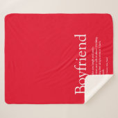 Boyvriend Definition Gezegde Modern Red Sherpa Deken (Voorkant (horizontaal))