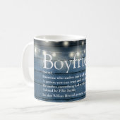 Boyvriend Definition String Lights Blue Rustic Koffiemok (Voorkant links)