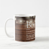 Boyvriend Definition String Lights Rustic Wood Koffiemok (Links)