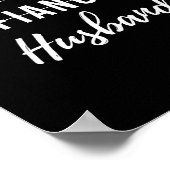 Boyvriend Fiance Husband Funny Wedding Groom Poster (Hoek)