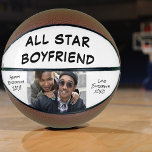 Boyvriend Foto gepersonaliseerd Basketbal<br><div class="desc">Een leuk cadeau voor de beste vriendje die altijd van basketbal houdt. U kunt met een foto aanpassen en de tekst "All Star Boyvriend" bovenaan personaliseren,  een bericht links ("Happy Birthday",  "Happy Jubileum",  enz.) en uw handtekening en naam rechts.</div>