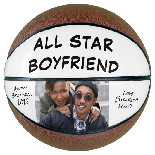 Boyvriend Foto gepersonaliseerd Basketbal (Voorkant)
