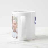 Boyvriend Foto met blauw script Grote Koffiekop (Achterkant)