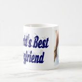 Boyvriend Foto met donkerblauw script Koffiemok (Center)