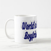 Boyvriend Foto met donkerblauw script Koffiemok (Links)