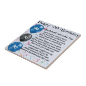 Boyvriend gedicht 30th Birthday Tegeltje (Zijkant)